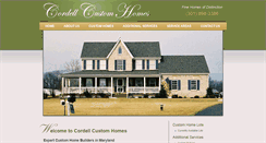 Desktop Screenshot of cordellcustomhomes.com